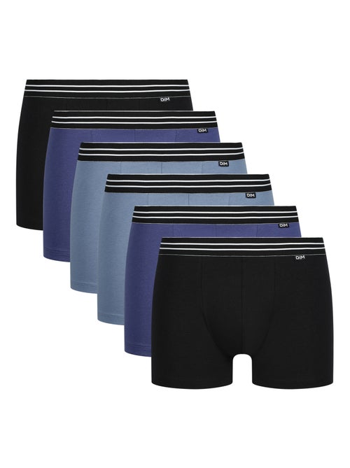Lot de 6 Boxers Coton Respirant EcoDim - Kiabi Lot de 6 Boxers Coton Respirant EcoDim - Kiabi