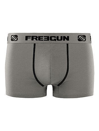 Lot de 6 boxers enfant en coton uni Freegun