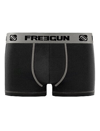 Lot de 6 boxers enfant en coton uni Freegun