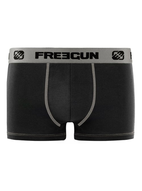 Lot de 6 boxers enfant en coton uni Freegun - Kiabi