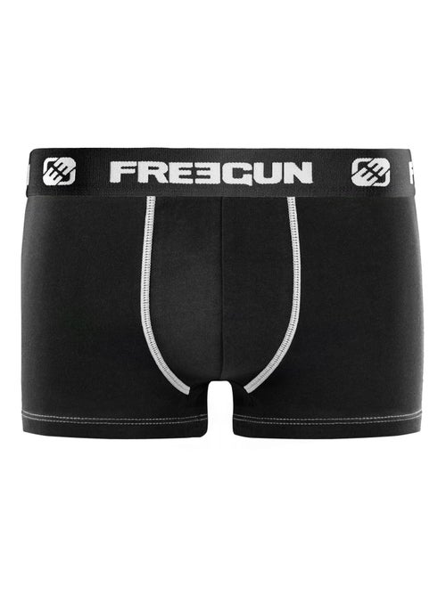 Lot de 6 boxers enfant en coton uni Freegun - Kiabi