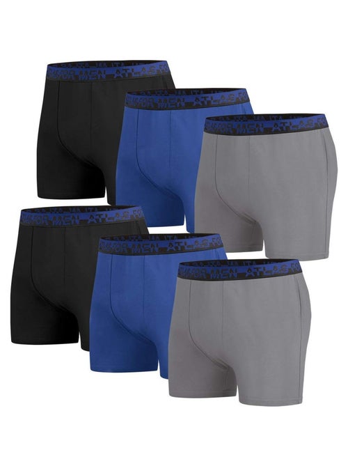 Lot de 6 Boxers Essentiel Confort   - ATLAS FOR MEN - Kiabi