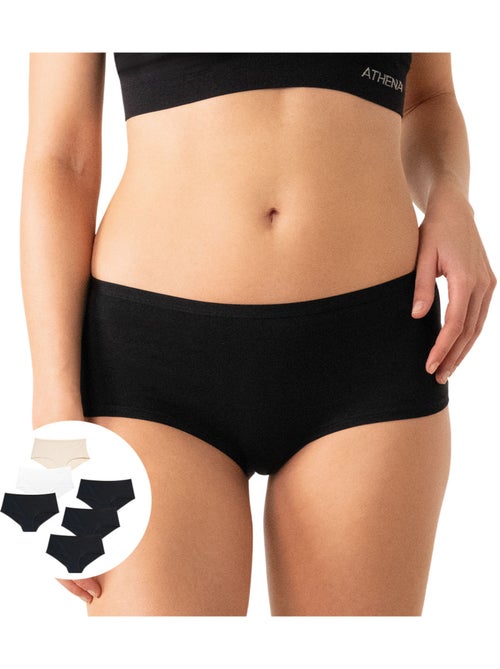 Lot de 6 boxers femme Ecopack Athena - Kiabi