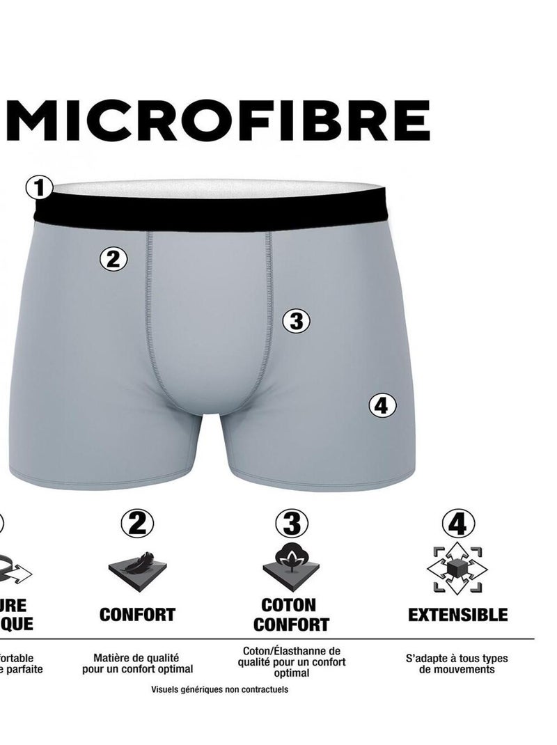 Lot de 6 Boxers garçon Despicable Me Les Minions Noir - Kiabi