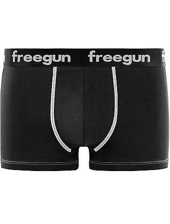 Lot de 6 boxers garçon en coton uni freegun