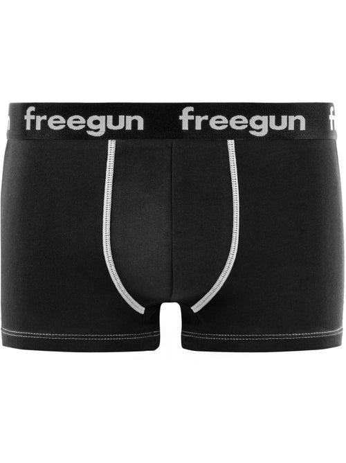 Lot de 6 boxers garçon en coton uni freegun - Kiabi