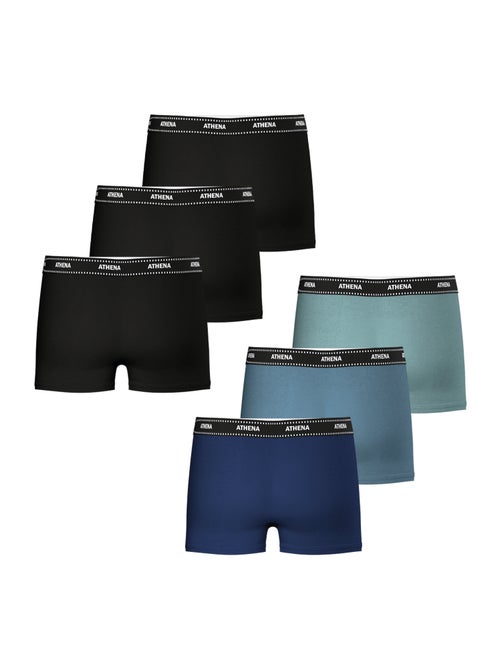 Lot de 6 boxers garçon My Petit Prix Athena - Kiabi