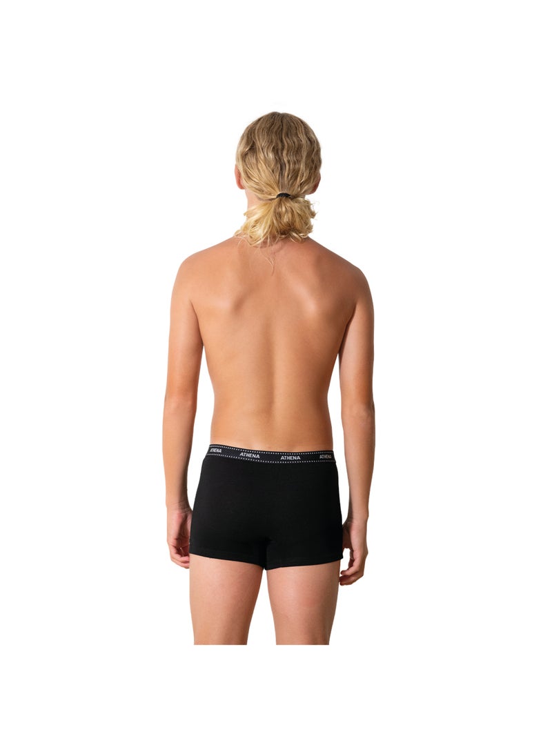 Lot de 6 boxers garçon My Petit Prix Athena Noir Bleu Bleu - Kiabi