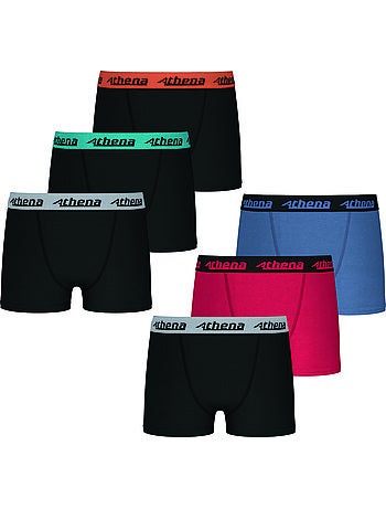 Lot de 6 boxers garçon Trio Choc Athéna