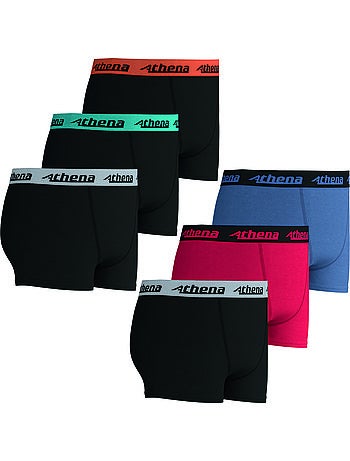 Lot de 6 boxers garçon Trio Choc Athéna