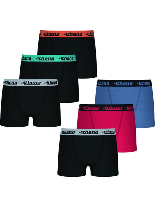 Lot de 6 boxers garçon Trio choc Athena - Kiabi