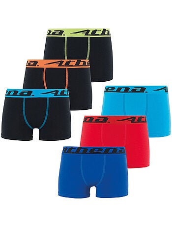 Lot de 6 boxers garçon Trio Choc Athéna