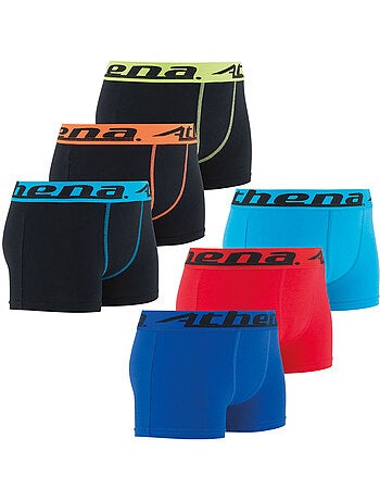 Lot de 6 boxers garçon Trio Choc Athéna