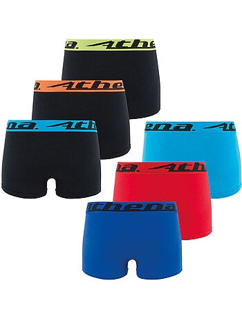 Lot de 6 boxers garçon Trio Choc Athéna