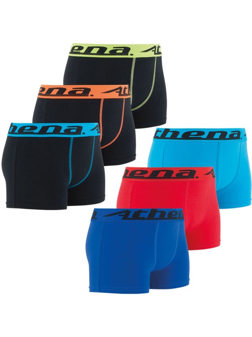 Lot de 6 boxers garçon Trio Choc Athéna - Kiabi