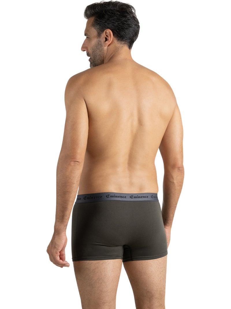 Lot de 6 boxers homme Allure Eminence Bleu Vert Gris - Kiabi