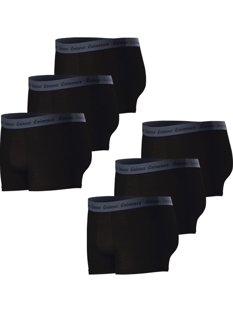 Lot de 6 boxers homme Allure Eminence Noir - Kiabi