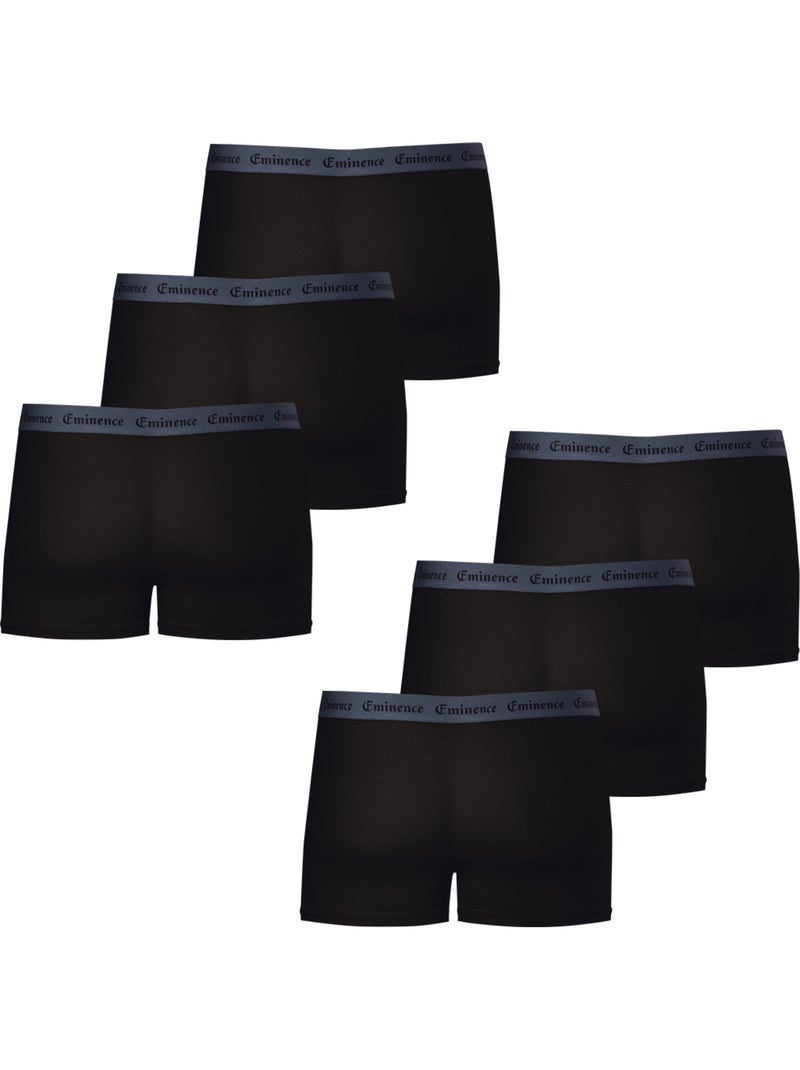 Lot de 6 boxers homme Allure Eminence Noir - Kiabi
