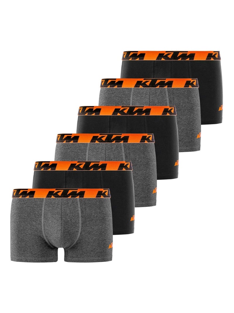 Lot de 6 boxers homme Assortis Ktm Gris - Kiabi
