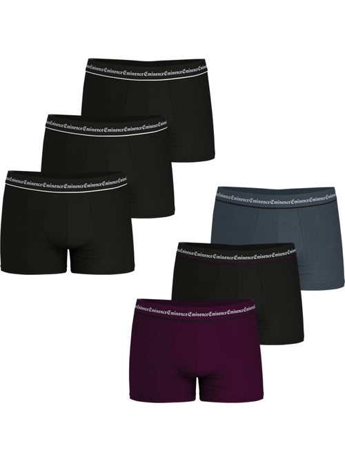 Lot de 6 boxers homme Business Eminence - Kiabi