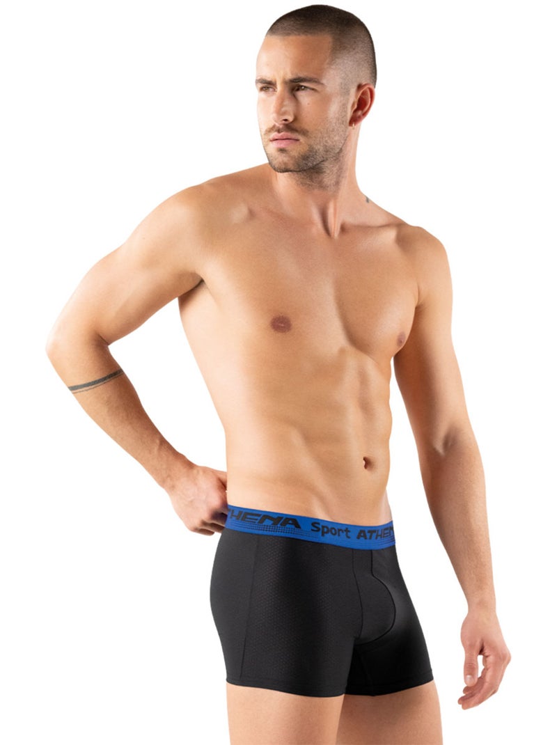 Lot de 6 boxers homme Daily Sport Air Athena Noir Gris Bleu - Kiabi