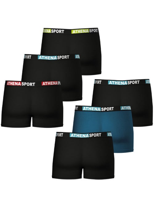 Lot de 6 boxers homme Daily Sport Athena - Kiabi
