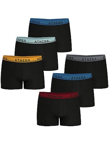 Lot de 6 boxers homme Easy Color Athena