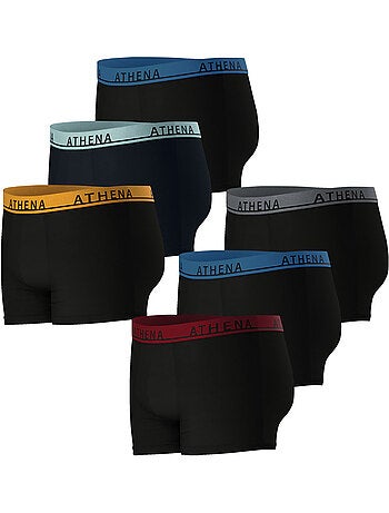 Lot de 6 boxers homme Easy Color Athena
