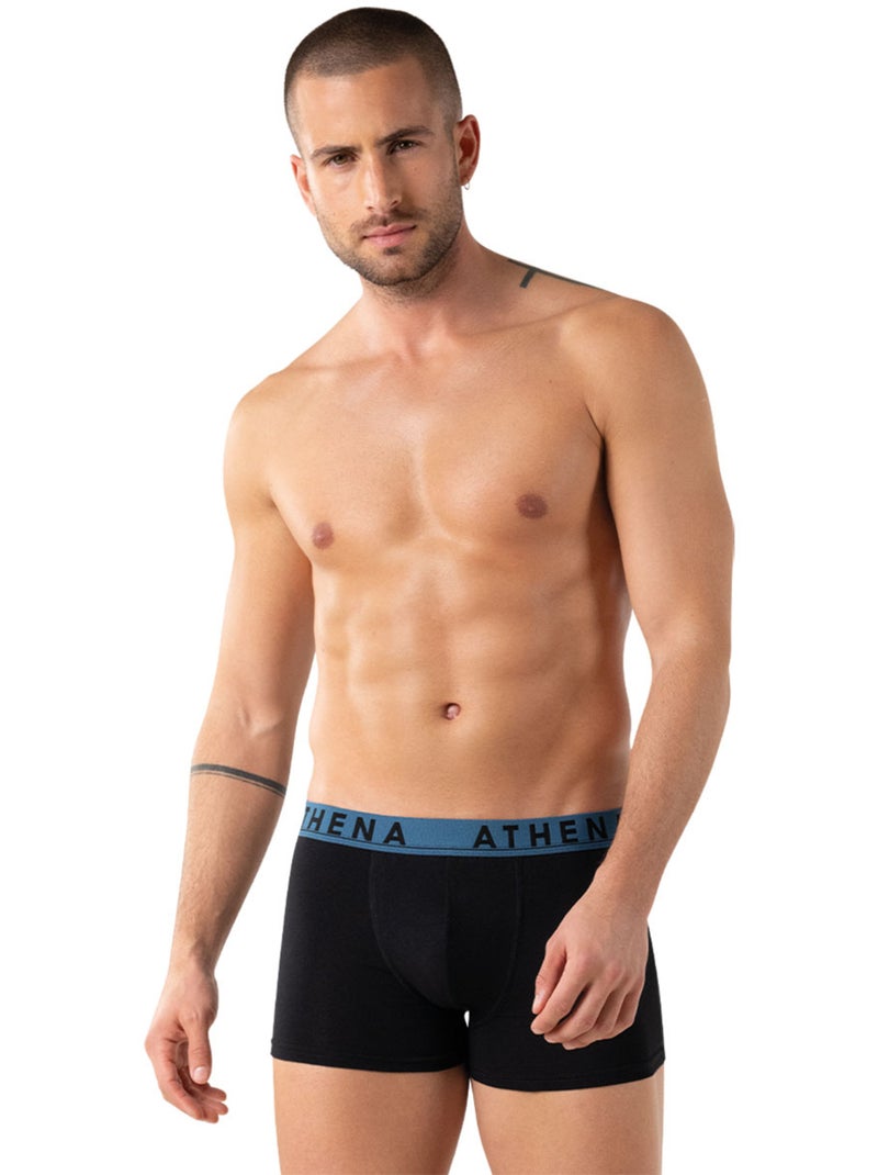 Lot de 6 boxers homme Easy Color Athena Noir - Kiabi
