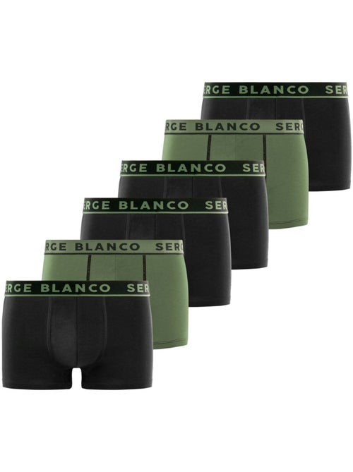 Lot de 6 boxers homme en coton Casual Serge Blanco - Kiabi