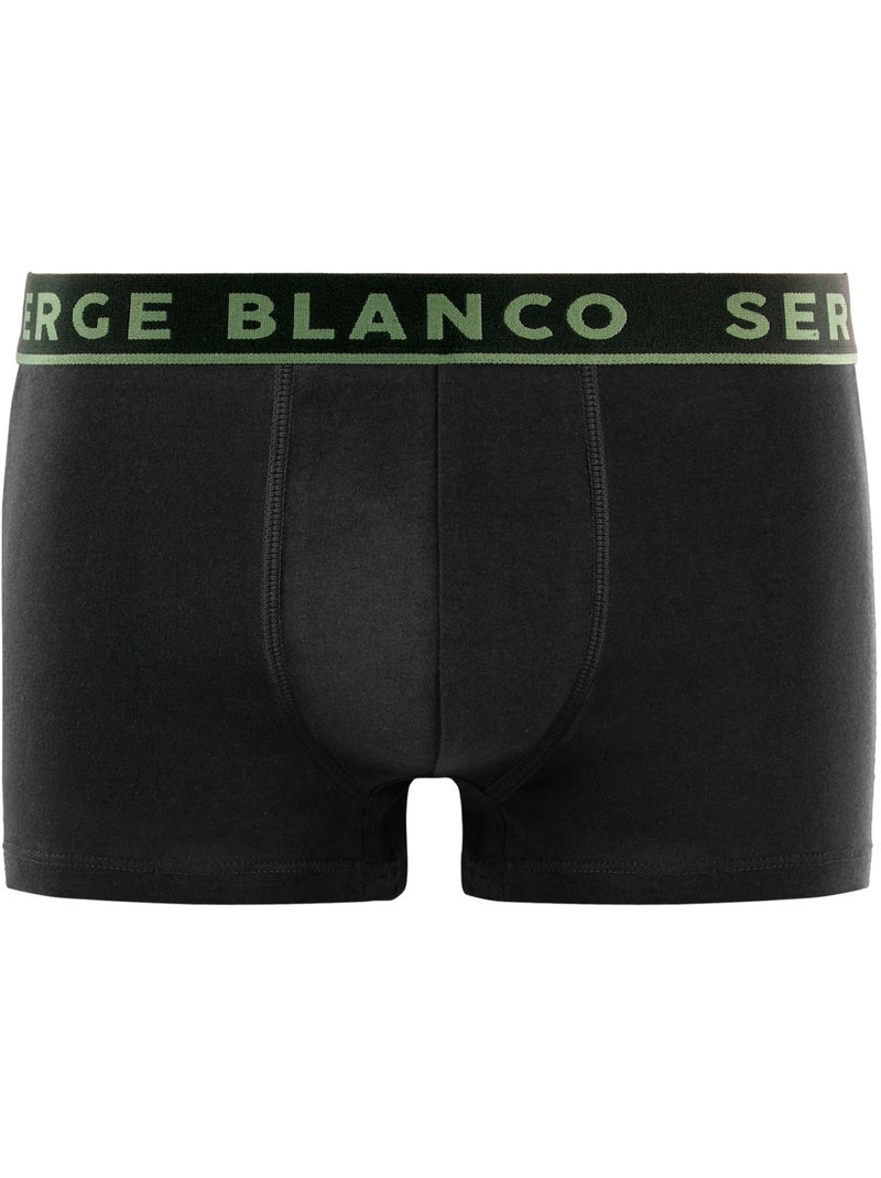 Lot de 6 boxers homme en coton Casual Serge Blanco Vert kaki - Kiabi