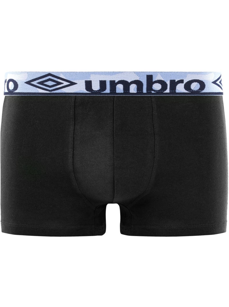 Lot de 6 boxers homme en coton ceinture subli force umbro Bleu - Kiabi