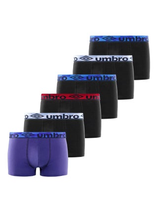 Lot de 6 boxers homme en coton Force Umbro