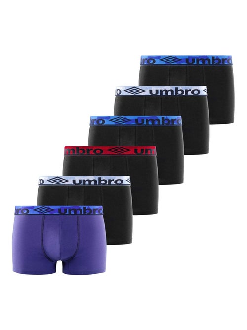 Lot de 6 boxers homme en coton Force Umbro - Kiabi