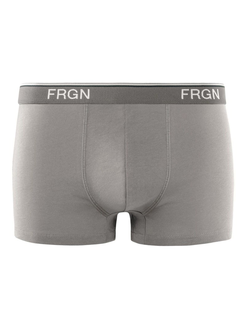 Lot de 6 boxers homme en coton FRGN Line et Class Freegun Gris - Kiabi