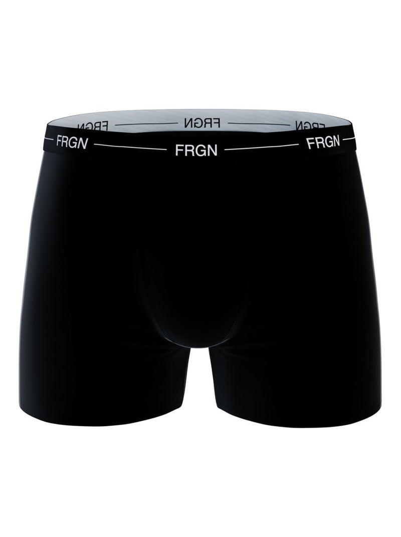 Lot de 6 boxers homme en coton FRGN Line et Class Freegun Noir Gris - Kiabi