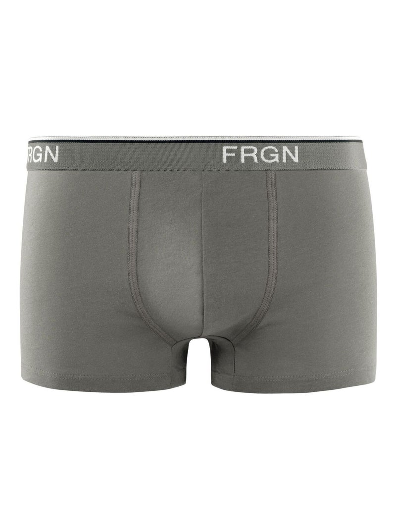 Lot de 6 boxers homme en coton FRGN Line Freegun Noir Gris - Kiabi