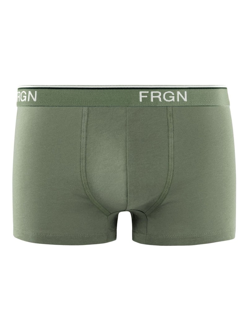 Lot de 6 boxers homme en coton FRGN Line Freegun Vert kaki - Kiabi