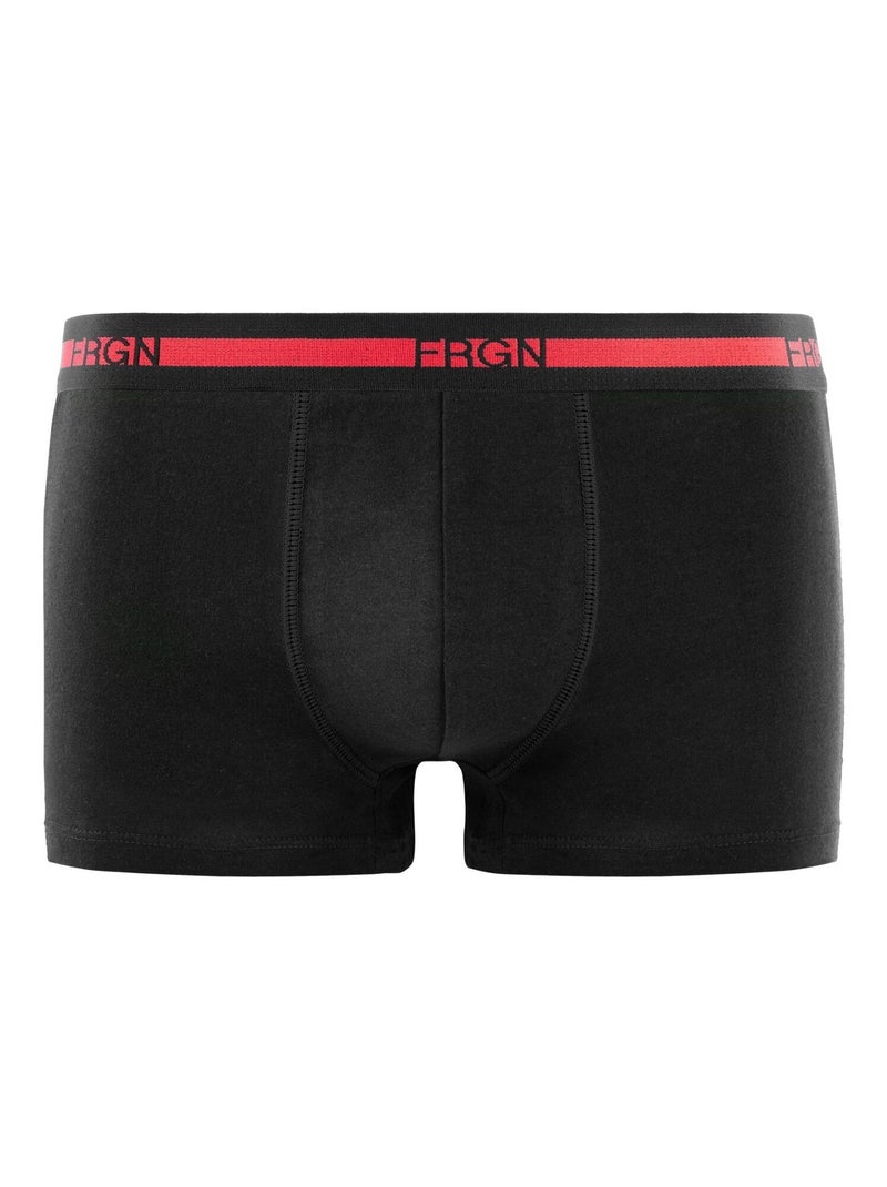 Lot de 6 boxers homme en coton FRGN Sporty Freegun Noir - Kiabi