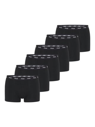Lot de 6 boxers homme Fila FU5256 Noir Fila