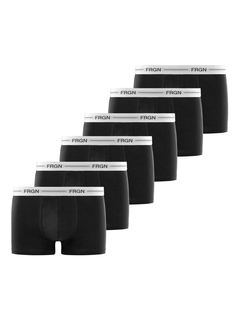 Lot de 6 boxers homme Freegun Freegun Noir Blanc - Kiabi