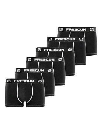 Lot de 6 Boxers homme microfibre Freegun