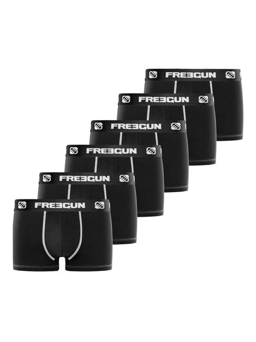 Lot de 6 Boxers homme microfibre Freegun - Kiabi