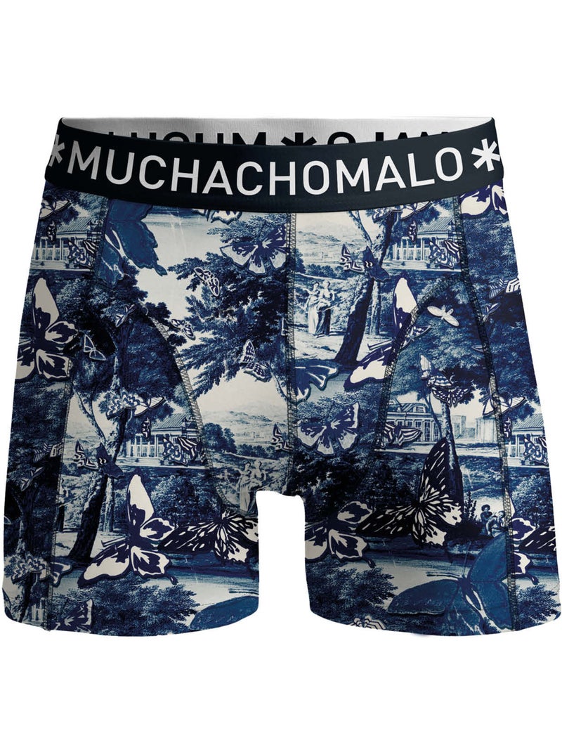 Lot de 6 boxers homme Muchachomalo Bleu Noir - Kiabi