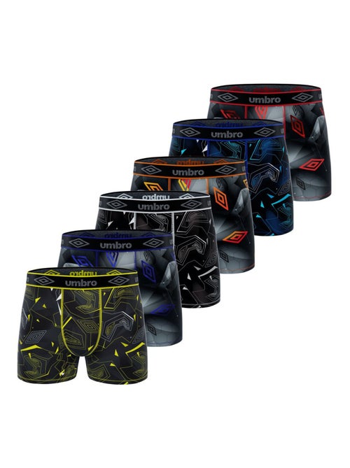 Lot de 6 boxers homme Speed Umbro - Kiabi
