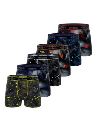 Lot de 6 boxers homme Speed Umbro