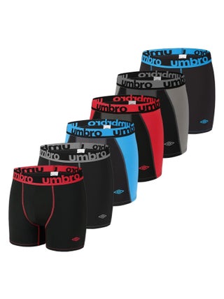 Lot de 6 Boxers homme Tec Umbro