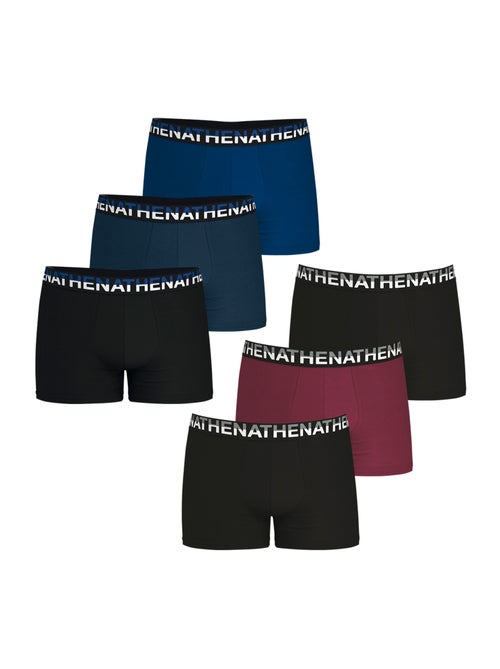 Lot de 6 boxers homme Trio Essentiel Athena - Kiabi