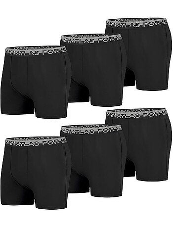Lot de 6 Boxers Stretch Confort - ATLAS FOR MEN