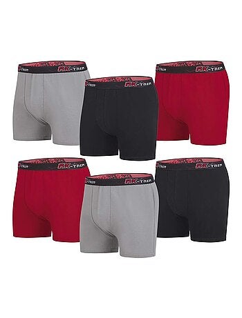 Lot de 6 Boxers Stretch Unis RX-Trem - ATLAS FOR MEN